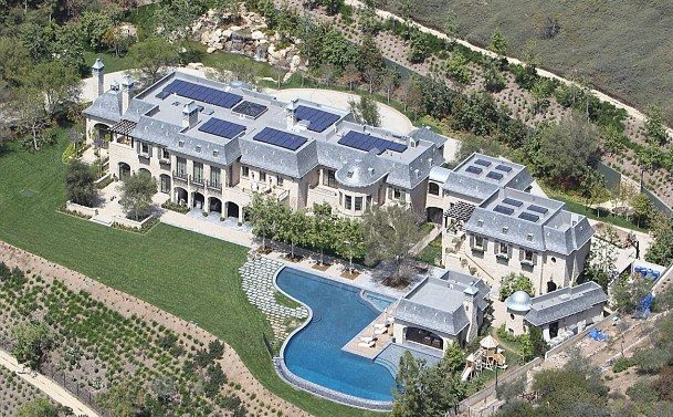 Aerial View of Vivian Lake Brady's Mansion